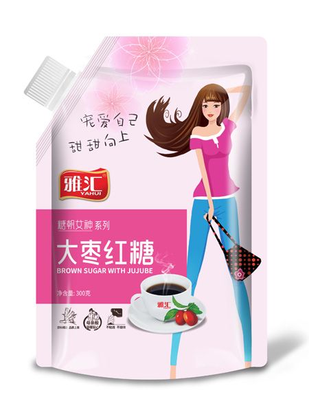 雅匯300g吸嘴袋紅糖-大棗紅糖